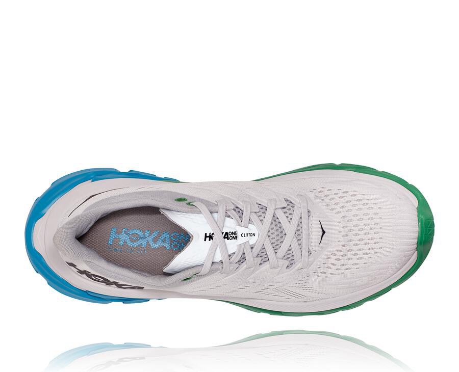 Tenis Hoka One One Hombre Blancos - Clifton Edge - VTWG78234